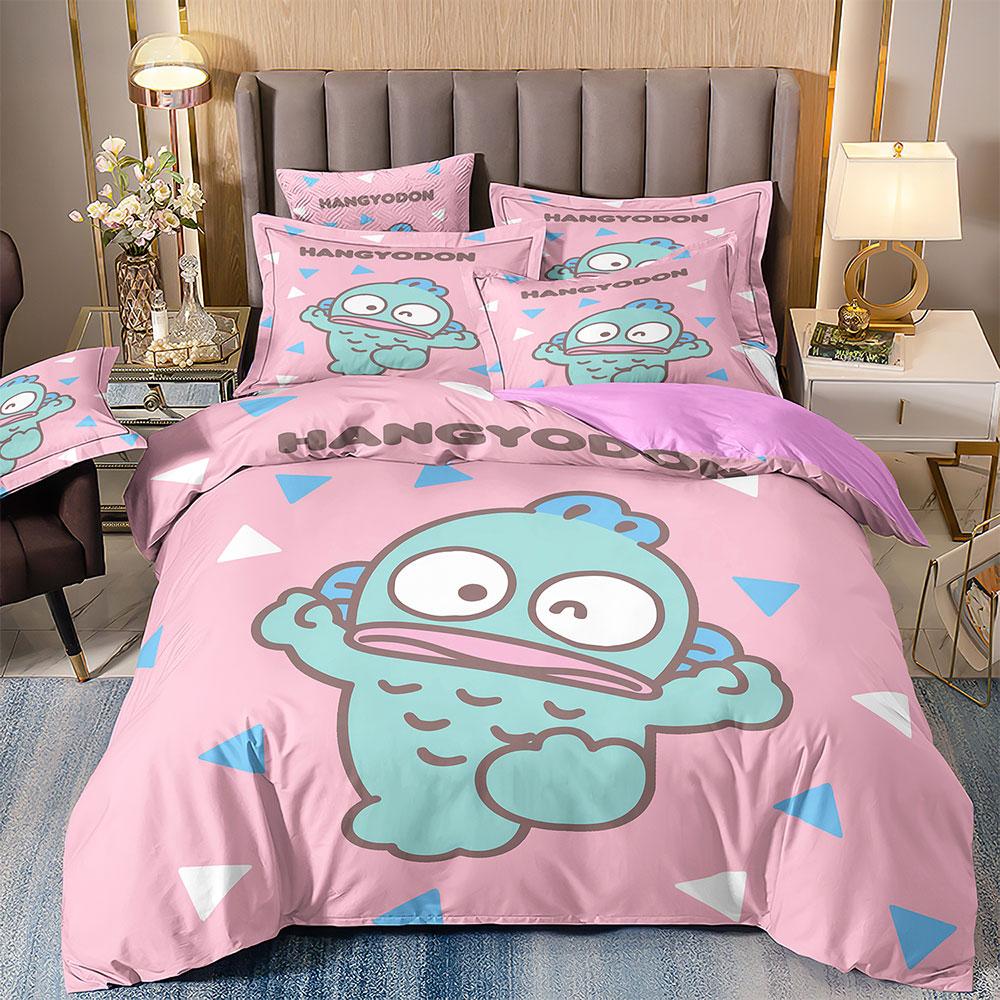 Комплекты постельного белья Hangyodon Sanrio Одеяло Пододеяльник Наволочка Комплекты из 2-3 предметов Подарки для подростков и детей