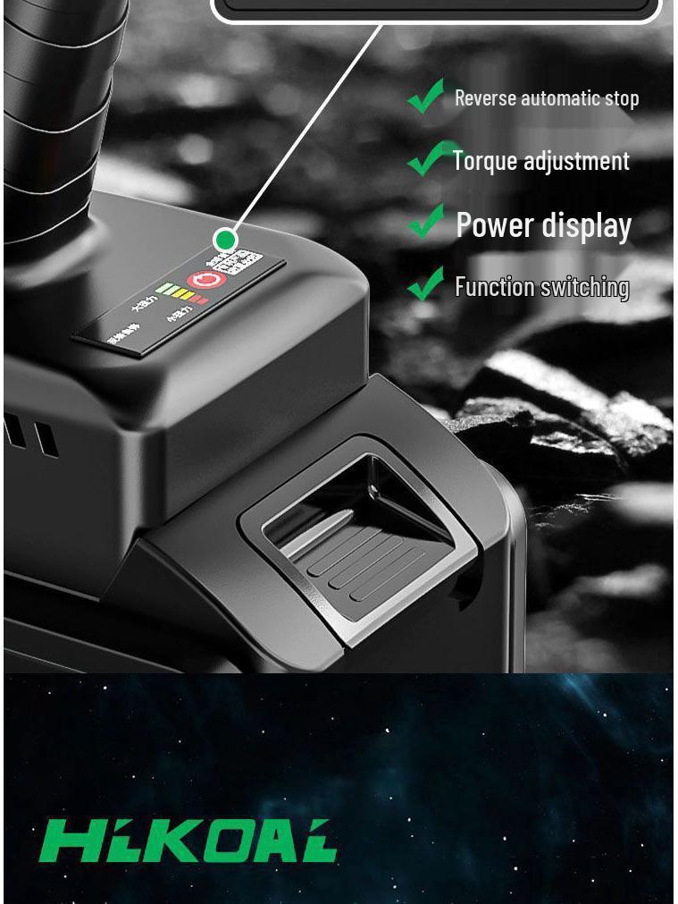 High Torque Brushless Impact Wrench, Rechargeable Lithium Battery, for Scaffolding, Woodworking, Auto Repair, and Socket Applications