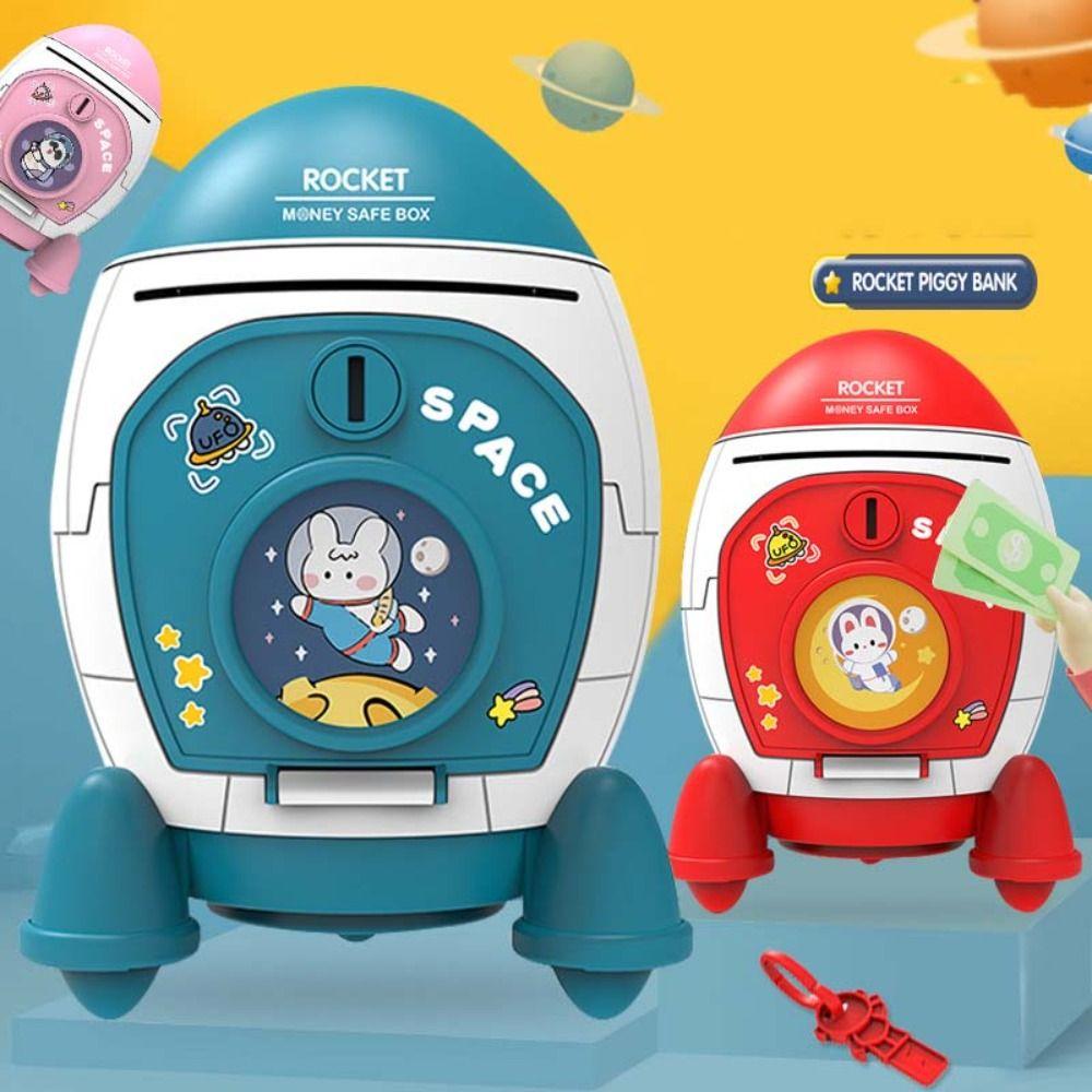 Password Lock Electronic Bank Safe Box Fingerprint Children Money Boxes For Coins Cash