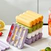 Силиконовые формы для кубиков льда с 4 ячейками и крышкой, Форма для домашнего мороженого, Контейнер для замораживания продуктов для морозильной камеры, Формы для супов и соусов