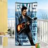 Elvis Presley Personalized Text Beach Towel Quick-Dry Soft Microfiber Suitable for Swimming Gym Camping Yoga Vacation