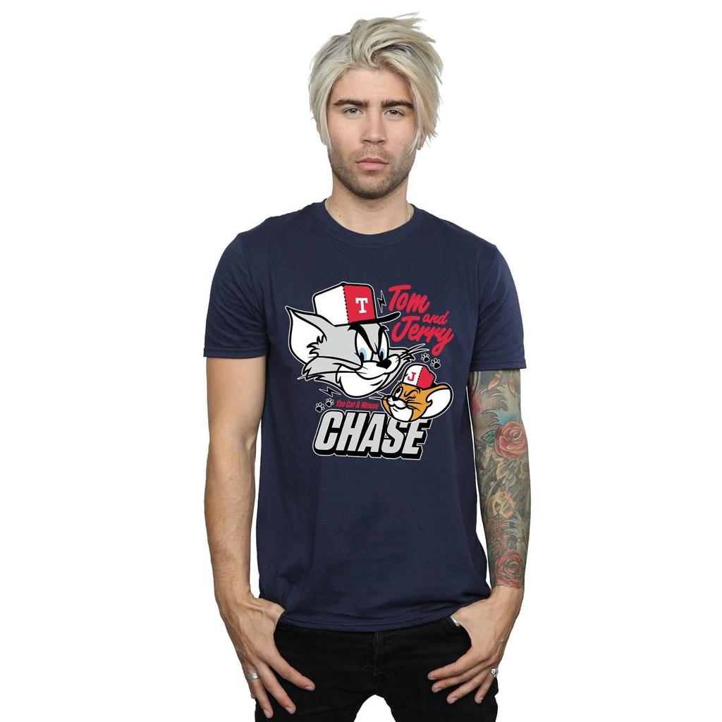 Tom and Jerry Mens Cat & Mouse Chase T-Shirt