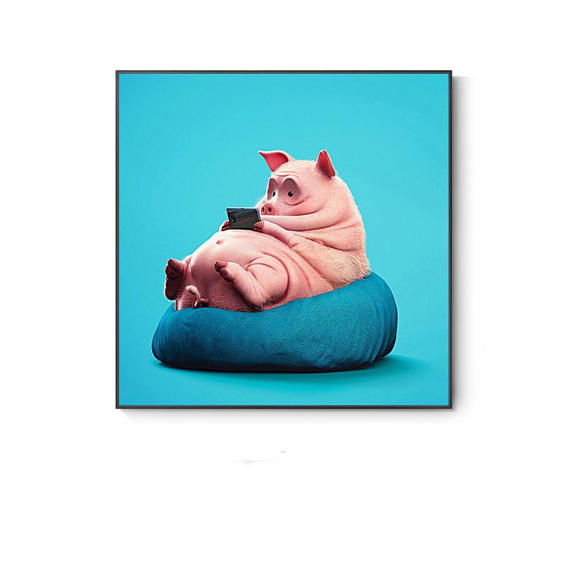 Милые скандинавские постеры с животными, забавный жираф, панда, кошка, телефон, холст, картины, настенные панно для гостиной, декор детской комнаты, Cuadros