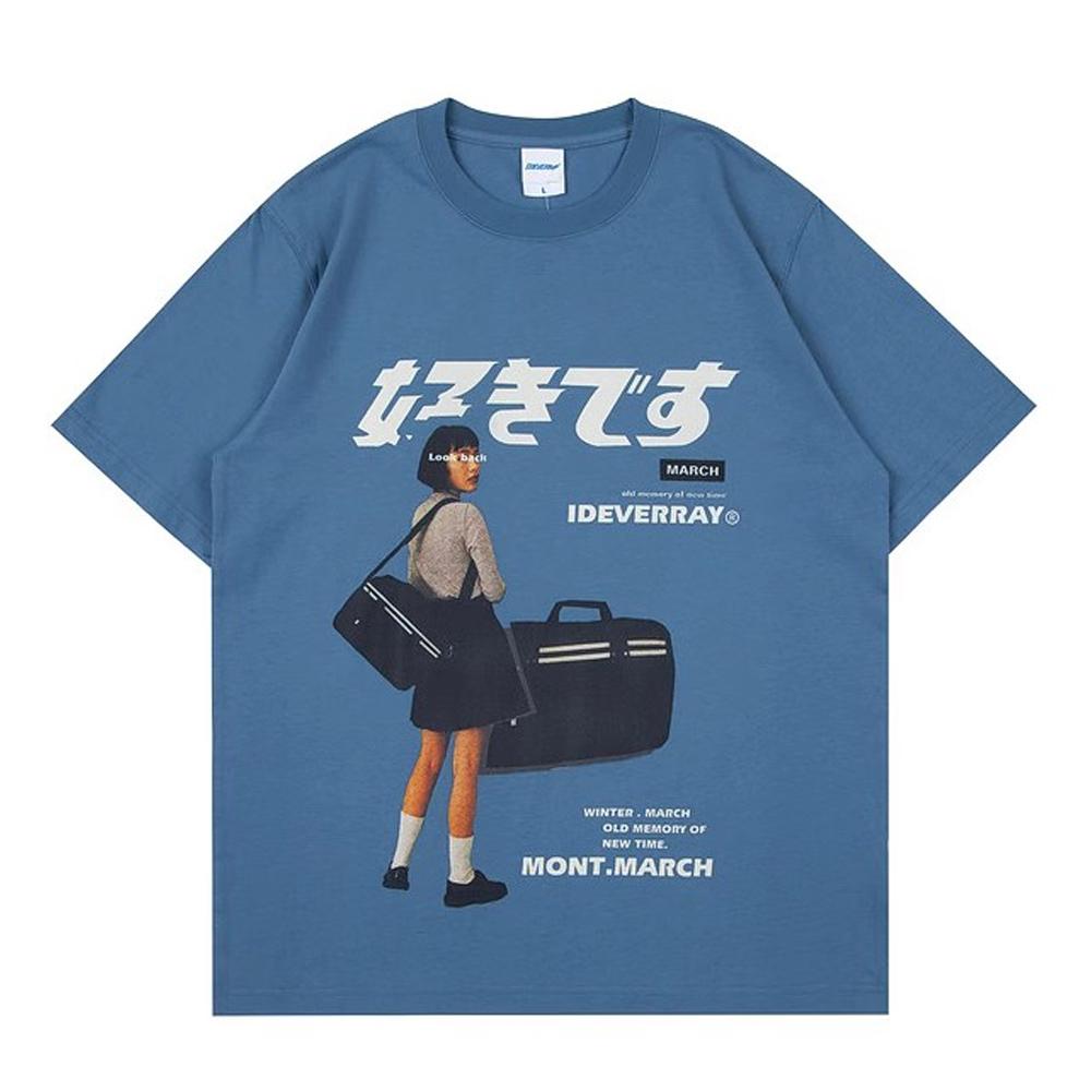 Женская уличная одежда, топы в стиле Харадзюку, футболка с японским принтом, корейская летняя одежда, хлопковая футболка большого размера с короткими рукавами, мужская футболка