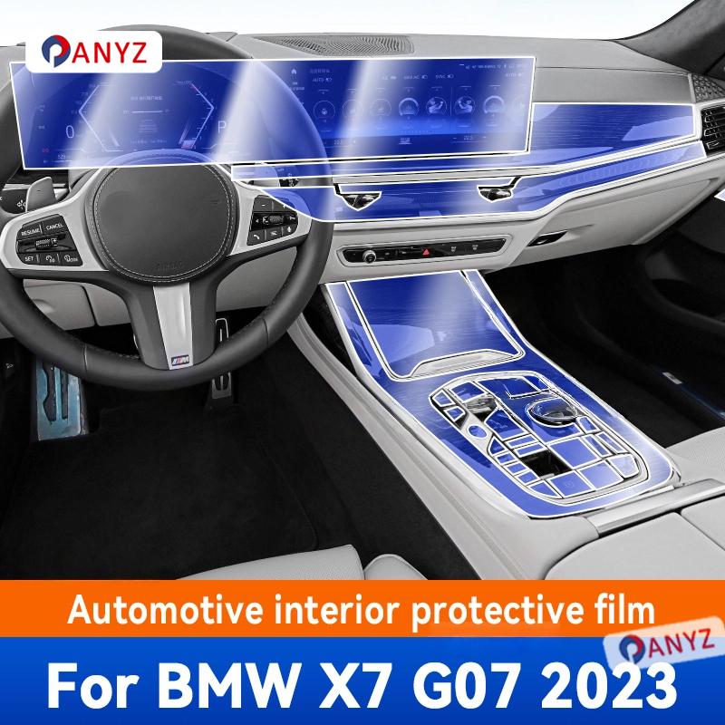 For BMW X7 G07 Car Panel Film Dashboard Protective Sticker Interior Anti-Scratch Film Cover Accessories