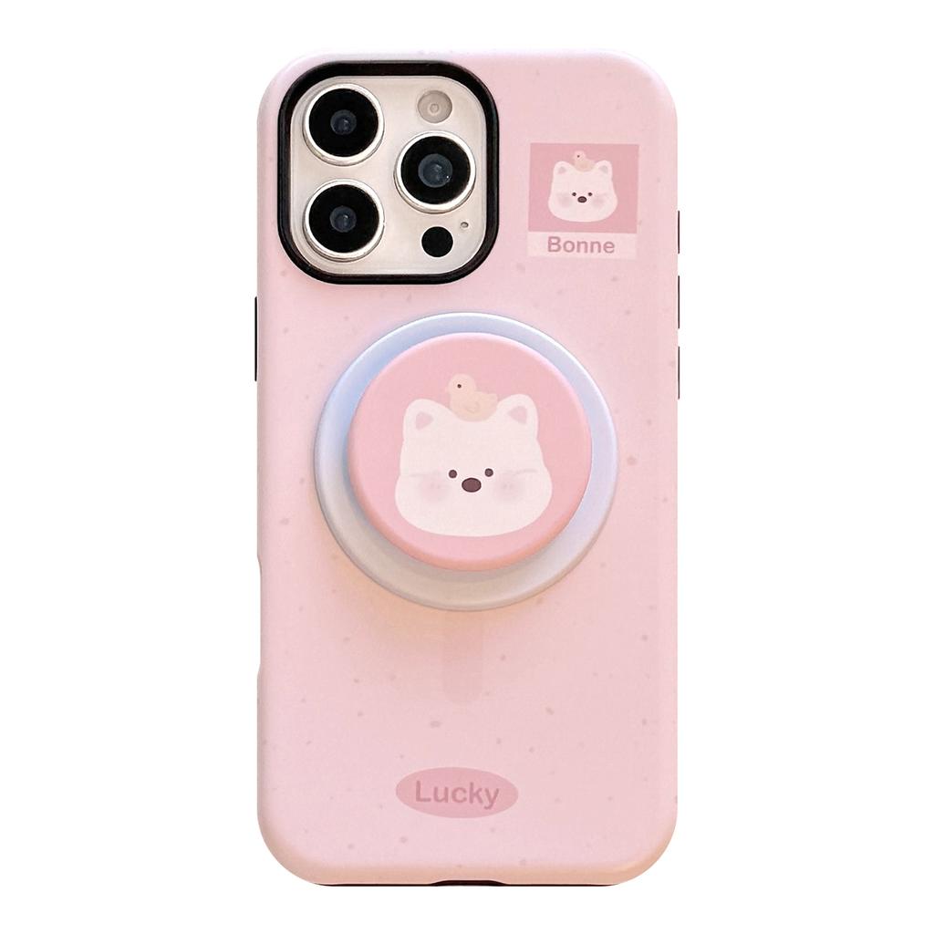 Small Animal Magnetic Holder Mobile Phone Case for Apple for IPhone16For13 Film 15promax Hard 14 Korean 17
