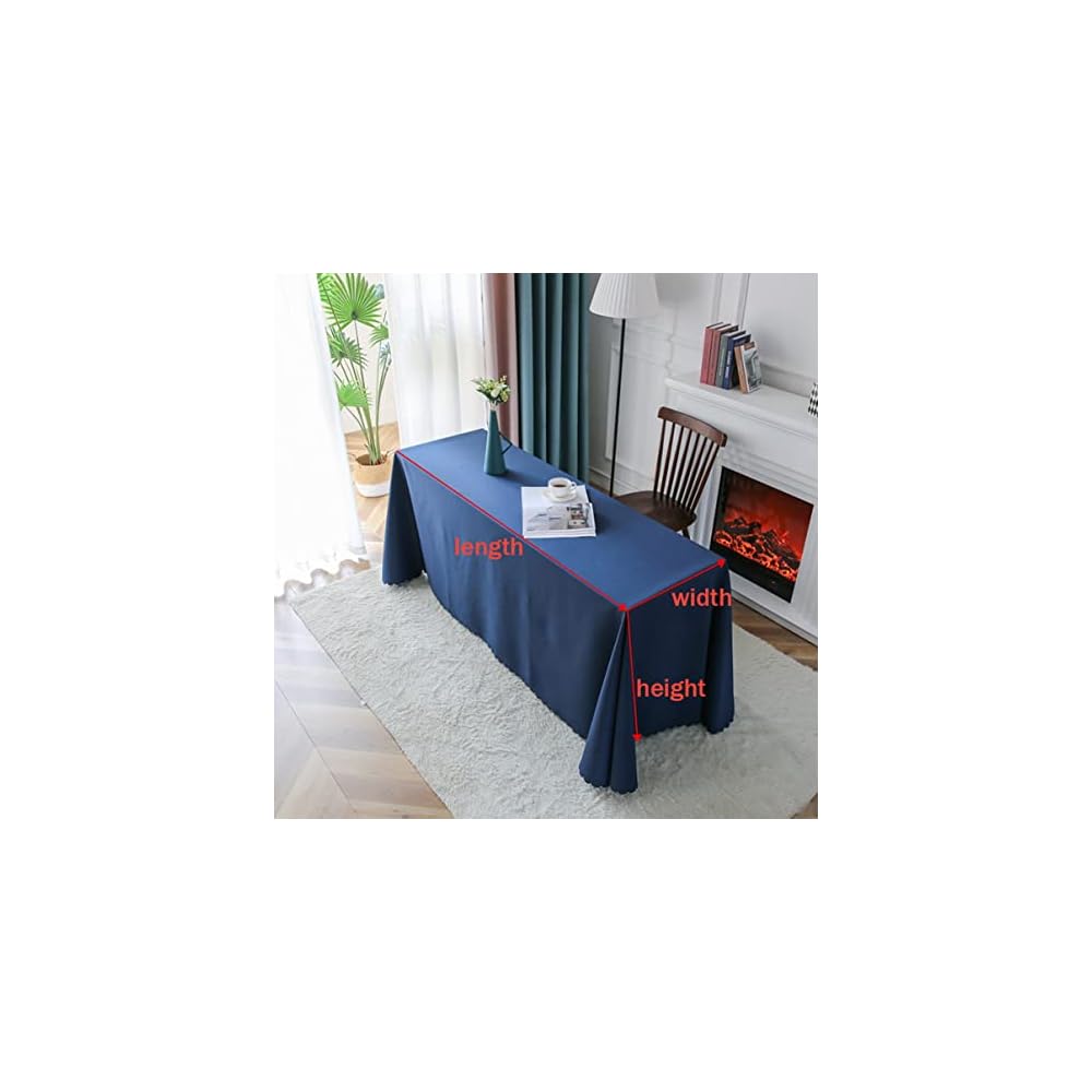 FANIVIN Polyester Tablecloth, Rectangular Table Cover, Dining Table Cover, for Hotels, Restaurants,