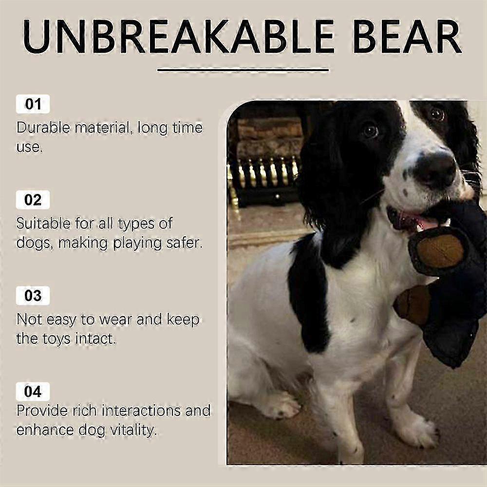 Unbreakable Bear Dog Toy, New Unbreak Bear, Unbreaka Bear for Aggressive Chewers, Indestructible Bear Dog for Heavy Chewers Large Dogs