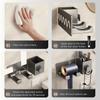 Without Drilling Hair Dryer Holder Multi-Functional Blower Holder Hair Dryer Shelf  Comb Storage
