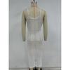 Women's Summer New Beach Casual Solid Color Suspender Knitted Smock Dress