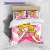 Peach Pattern Bedding Home Decoration Birthday Gift ( 1 duvet cover + 2 pillowcase, without core),fan merchandise.
