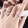 Tassel Chain Baroque Pearl Party Korean Style Women Rings Adjustable Open Ring Index Finger Ring