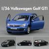 1/36 Volkswagen Golf GTI Игрушечная модель автомобиля для детей Металлическая литая миниатюрная коллекция Подарок для детей Мальчиков Ребенка