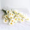 Искусственный букет ромашек Домашнее украшение для гостиной, столовой, спальни, офиса Молочный