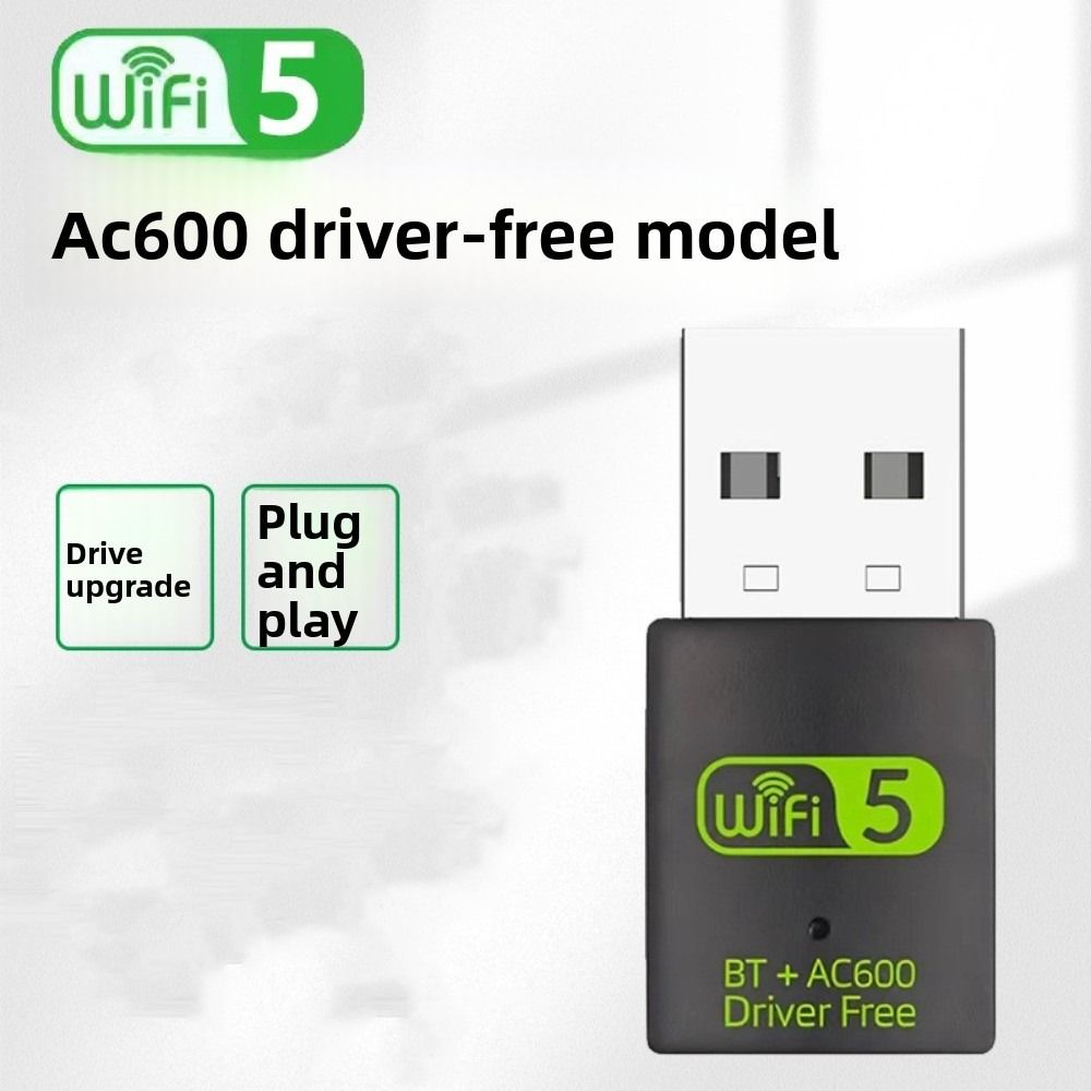 600Mbps Bluetooth 5.0 2 in1 Dongle Bluetooth BT+AC600 Wifi Network Adapter Dual Band WiFi Receiver Wireless Network Card