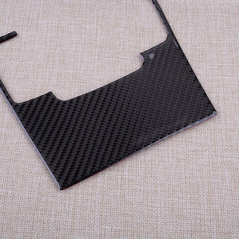Black Carbon Fiber Center Console Gear Shift Panel Cover Trim Fit for Mazda 3 Axela 2024 LHD