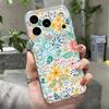 Прозрачный чехол для телефона с принтом цветка розовой лилии для iPhone 17e 17 16 15 14 13 Pro Max 17 Pro 16e 12 11 Прозрачный противоударный мягкий чехол