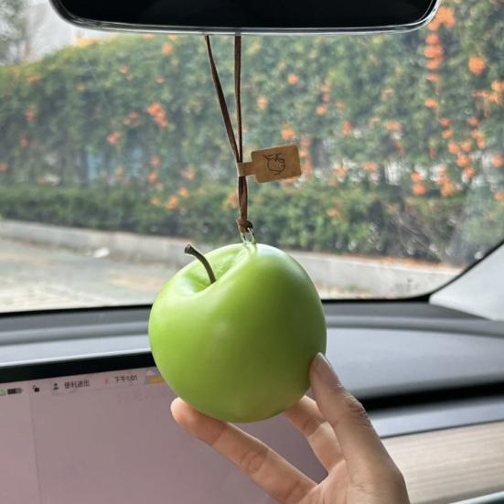 Fruit Car Pendants Artificial Foam Fruits Rear Mirror Car Charm Christmas Tree Hanging Ornaments for Auto Accessory Xmas Decor