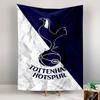Tottenham Hotspur Cockerel Emblem Crumpled Navy White Flag Wall Tapestry Football Club Banner Decor for Fan Cave Bedroom Gift