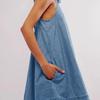Backless Dress 2026 Denim Dress Women's Summer New Casual Sleeveless Halter Short Skirt A-line Skirt