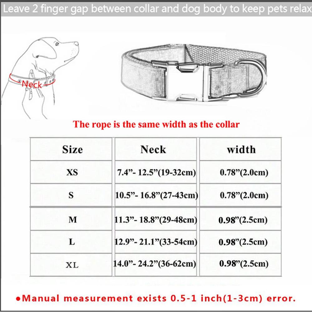 Personalized Dog Collar Customized ID Name Tel Engraving for Small Medium Large Dogs Walking Chihuahua Accesorios