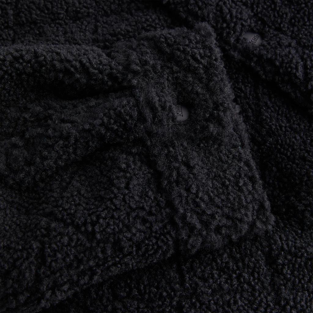 Kith Fall Classics 2024 Reversible Ola Collar Single-Breasted Drop Shoulder Long Sleeve Jacket Kids Jackets Black KHK010178-001