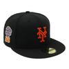 Кепка 59FIFTY 70808789 NER35C7098 MLB New York Mets NYM Черный Черный 7 НАШИВКА СБОКУ ПОД КОЗЫРЬКОМ ONSPOTZ Изготовленная на заказ кепка Gokyu Fifty Сезонная