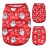 Dog Clothes Christmas Pet T-shirt For Small Medium Dogs Cats Summer Breathable Soft Cozy Puppy Vest Coat Chihuahua Pug Outfits