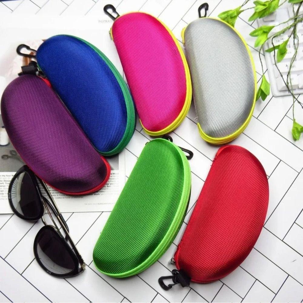 EVA Glasses Case Carabiner Hook Eyeglasses Protector Box Portable Eyeglasses Holder Daily Storage