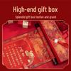High-End Chinese Style Engagement Scroll: Blank Handwritten Marriage and Betrothal Certificate Book