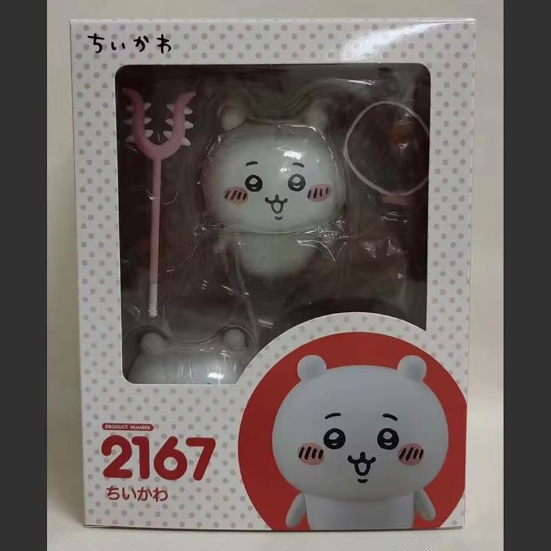 Cute Cartoon Chiikawa Usagi Action Figure Kawaii Anime Model Statue Collectible Doll With Replaceable Faces Desk Decoration Gift