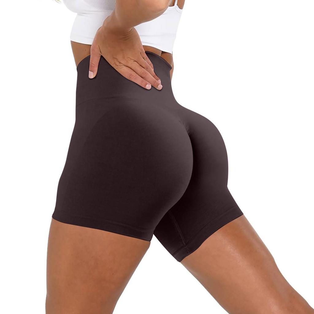 Workout Butt Lifting Shorts For Women High Waisted Seamless Gym Yoga Booty Shorts