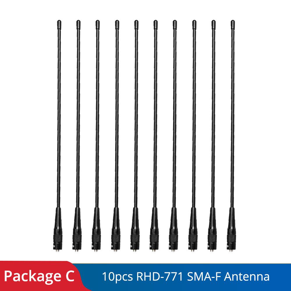 Антенна для рации Sma-f Rhd-771 VHF UHF двухдиапазонная для рации Kenwood Uv 5r 888s Uv82 144/430 МГц