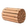 Wooden Garden Pathway, 12 ft L x 17 in W, Non-Slip Straight Garden Walkway, Roll Out Cedar Outdoor Walkway Path with Wire Rope Connection, Decorative