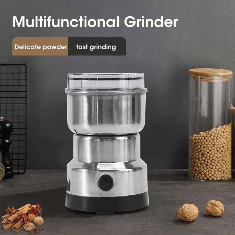 Mini Electric Grinder Household Ultrafine Baby Food Pulverizer Coffee Grinder Spice Pepper Grinder Grain Mill 4 Blades