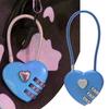 063U Кодовый замок Водонепроницаемый сбрасываемый рюкзак из цинкового сплава в форме сердца с паролем и навесным замком