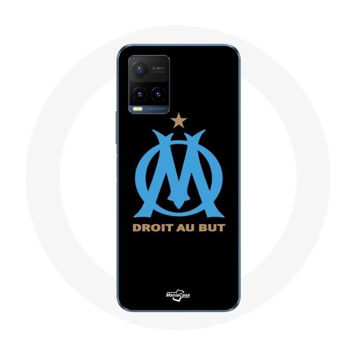 Чехол для Vivo Y21s 2021 / Y21 2021 Marseille Olympic Logo, черный фон