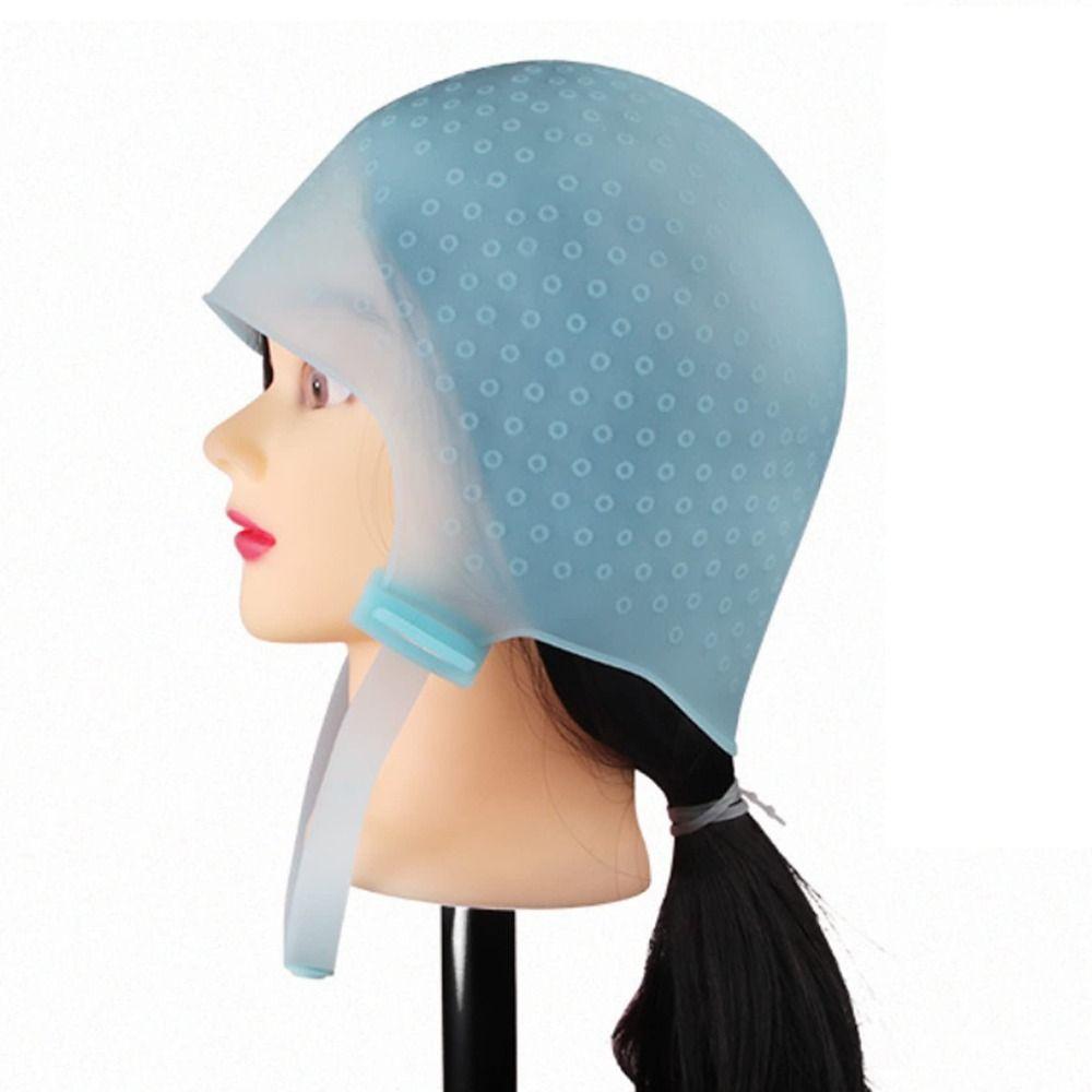 Salon Professional Silicone Cap Highlighting Dye Cap Hook Hair Styling Tools Hair Coloring Hat