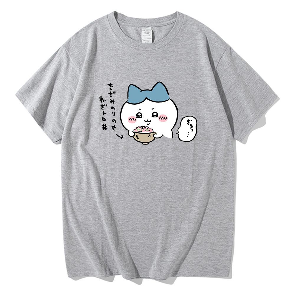 Cute Chiikawa T Shirt Unisex Harajuku Aesthetic Graphic Kawaii Tshirt Unisex Anime Cartoon Funny Streetwear Cotton Tee Shirt Korea