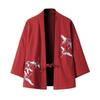 2025 Summer Men's Crane Embroidery Hanfu Cardigan – Chinese Style Kimono & Taoist Robe