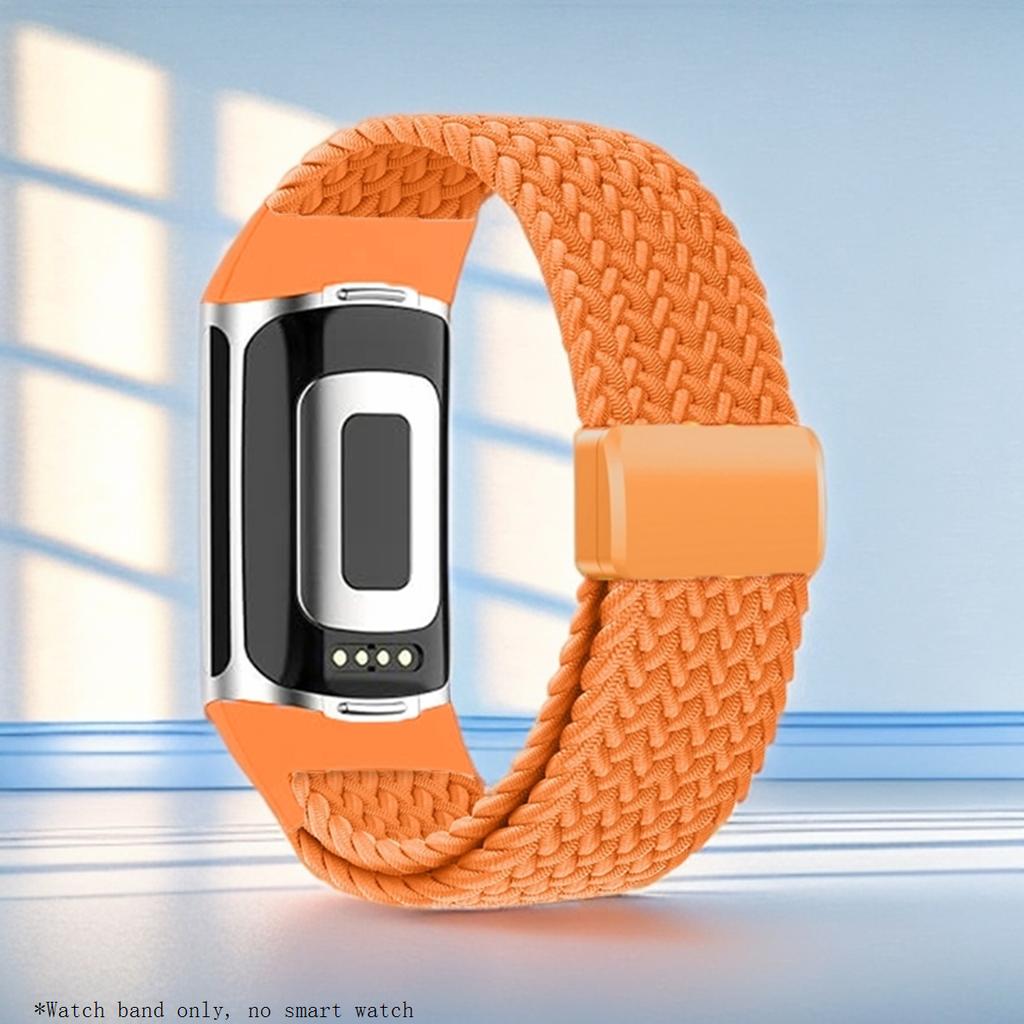 Спортивный нейлоновый ремешок для Fitbit Charge 6 5 Эластичный дышащий ремешок для часов для Fitbit Charge 5/Charge 6 Плетеный браслет Correa