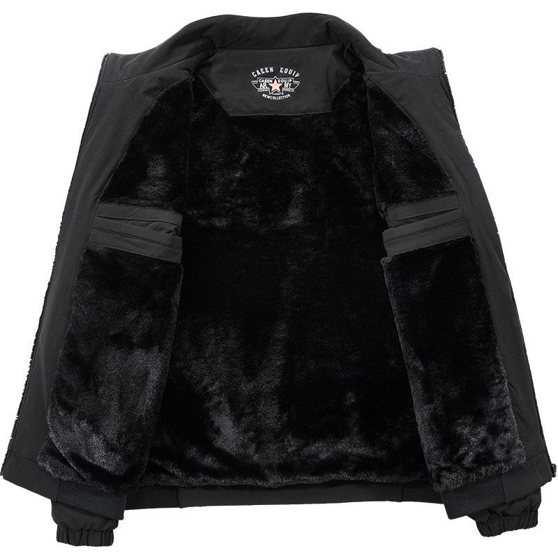 Men's New Outdoor Stretch Fleece Jacket Jacket Autumn New Stand-up Collar Casual Jacket