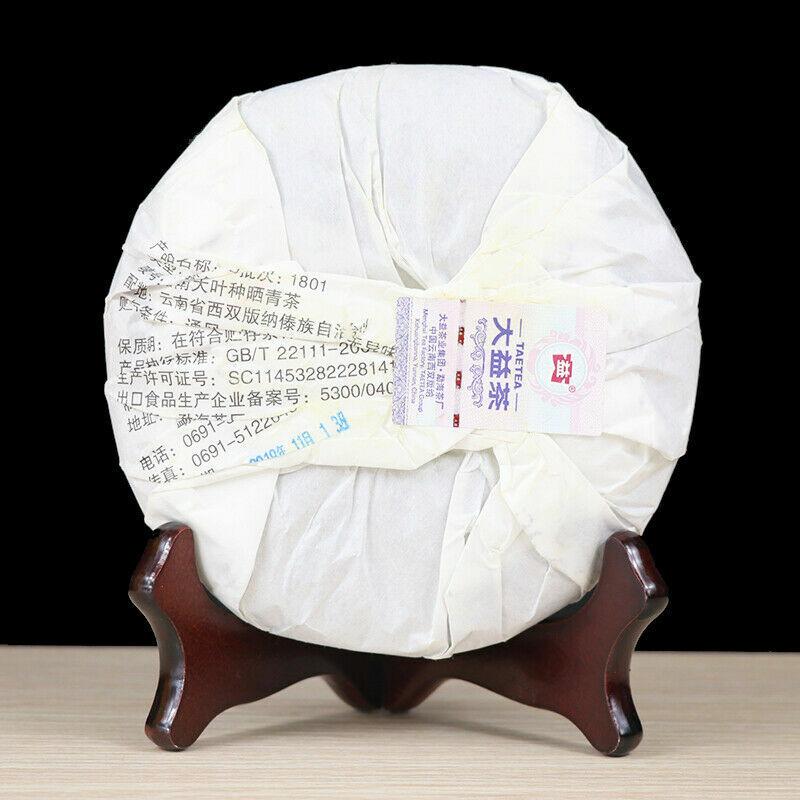 2018 Menghai TAETEA Small DRAGON PILLAR Дайи Чайный торт Пуэр 357г Спелый пуэр 1801