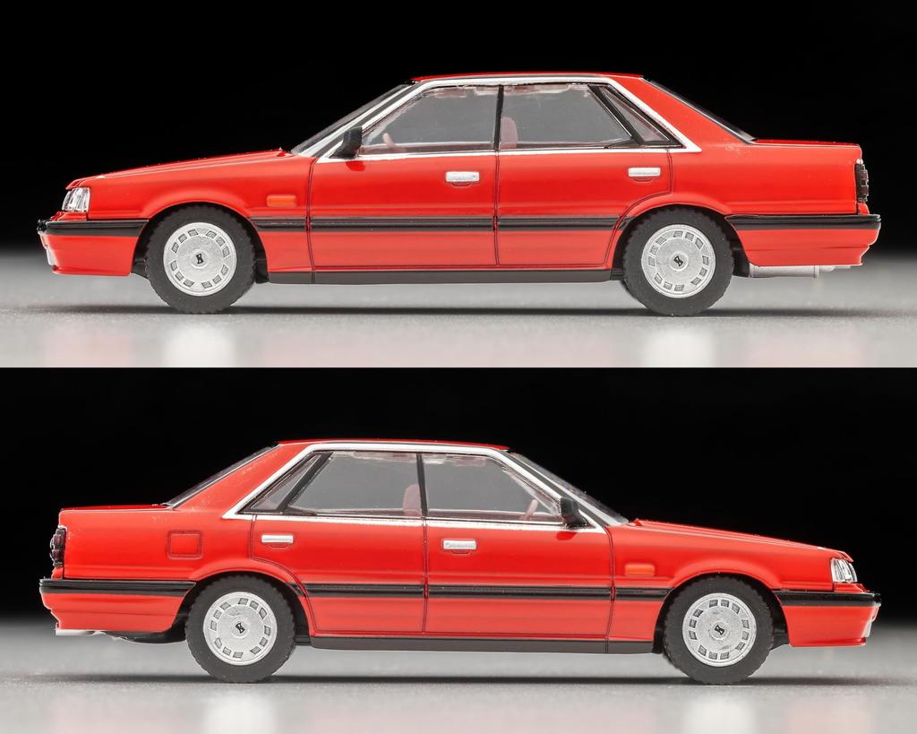 TOMYTEC Tomica Limited Vintage Neo LV-N352a Nissan Skyline 4-Door HT 1800 Passage (Red) 1987 Model, Completed Model, 336099