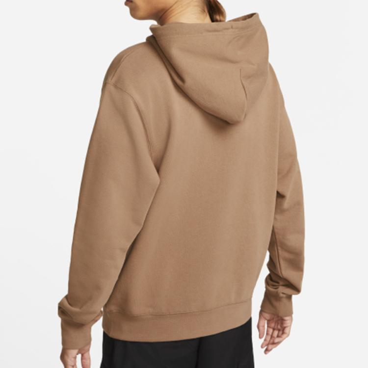 Jordan Essentials Statement Logo Print Повседневная спортивная толстовка с капюшоном Мужские топы Коричневый DA9817-256