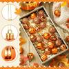 Fall Ornaments Tree Decorations Thanksgiving Pumpkin Pendant Mini Ornaments Shatterproof Fall Decorations for Home for Tree