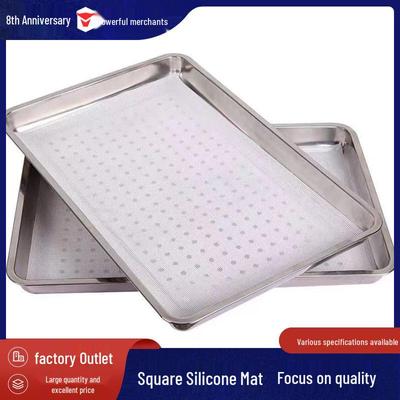 Квадратный силиконовый антипригарный коврик для пароварки для булочек, мантоу и момо