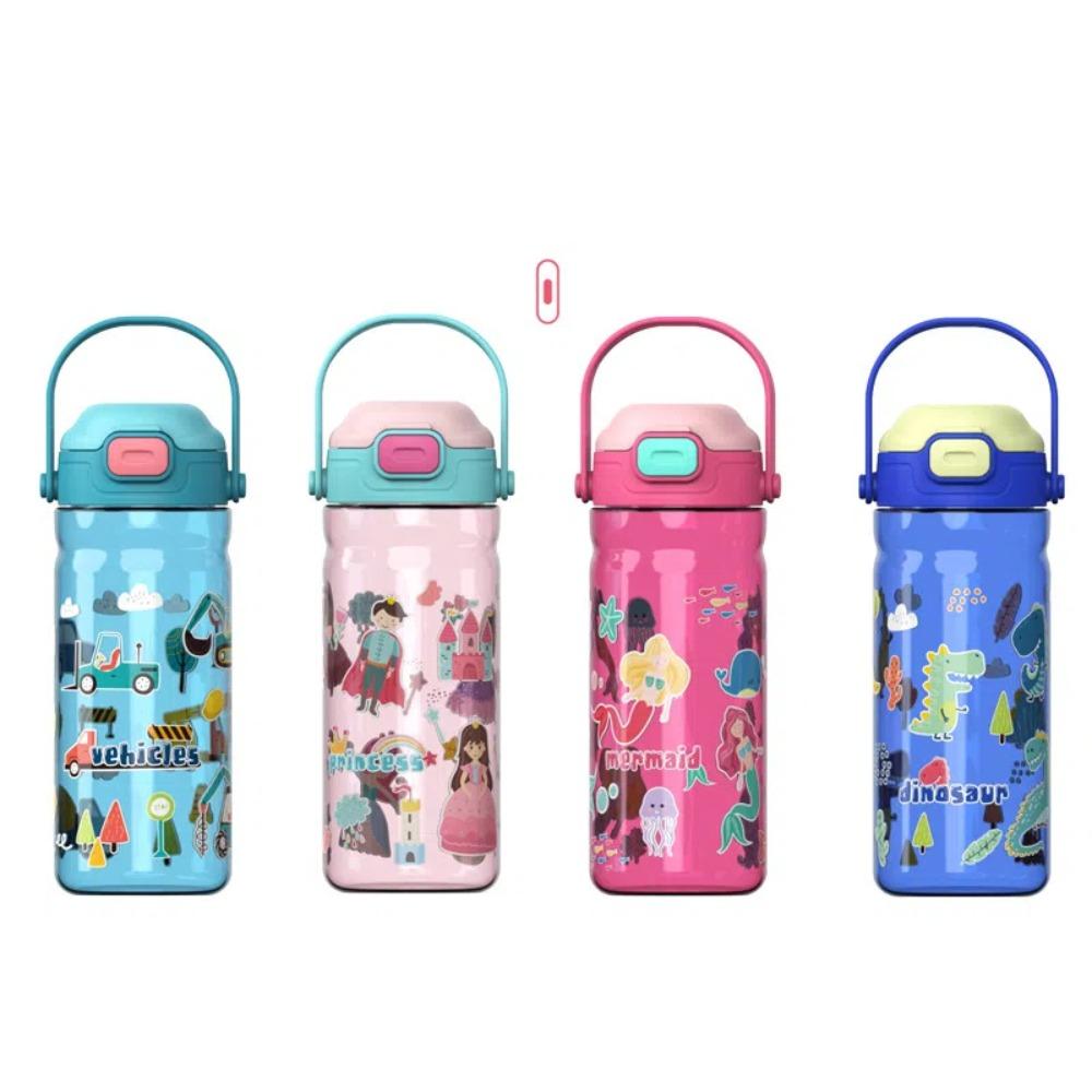 550ML Large Capacity Water Bottle Cartoon Sport Water Cup Cute Drinking Tumbler  Boys Girl