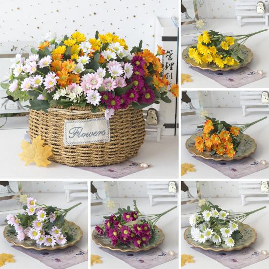 Имитация ромашки, реалистичная легкая в уходе, сохраняющая свежесть, креативная центральная часть стола, искусственная ромашка для гостиной