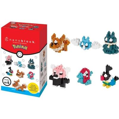 Набор из 6 фигурок из кубиков - BANDAI - NANOBLOCK - Набор Pokémon типа Normal